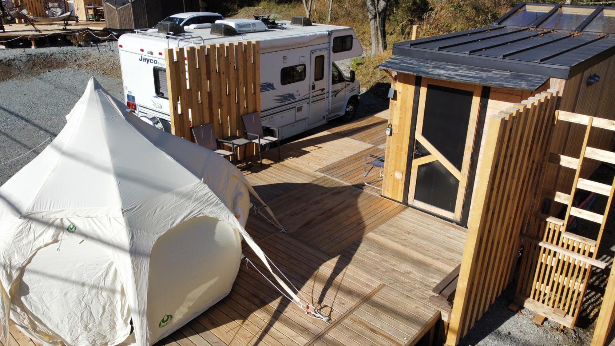 Fuji Dome Glamping Hotel Fujikawaguchiko Buitenkant foto